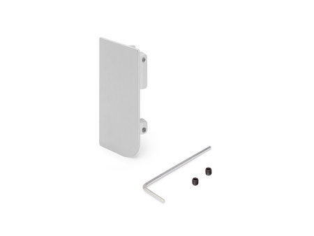 Zaślepka do górnego profilu Gola do mebli kuchennych , Prawa, Aluminium, Malowane na Anodowany mat