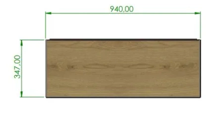 Komoda dębowa lite drewno dwie szuflady cztery półki drewniane lakierowana 1020x347x940