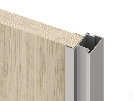 Listwa uchwytowa do szaf Sharp 18, długość 2.35m, Aluminium, Anodowany mat