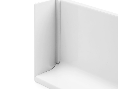 Zaślepka do górnego profilu Gola do mebli kuchennych , Lewa, Aluminium, Malowane na biało