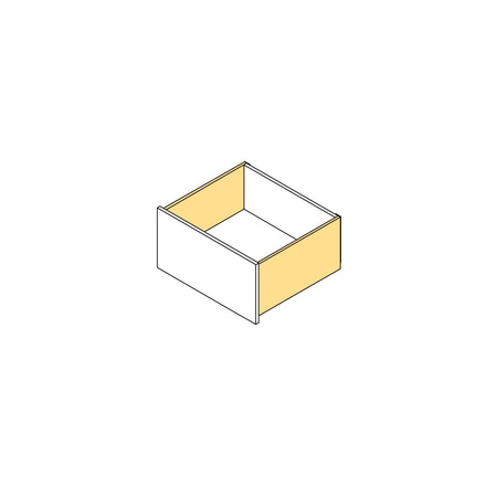 Szuflada Emuca L-450 H-242 Wysoka z systemem cichego domyku szaro-antracytowy zewnętrzna 60 kg Vertex 3D