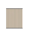 Ścianka ruchoma o szerokości 1440mm i wysokości 1730mm System aluminiowy czarny i 15 desek sosnowych surowych