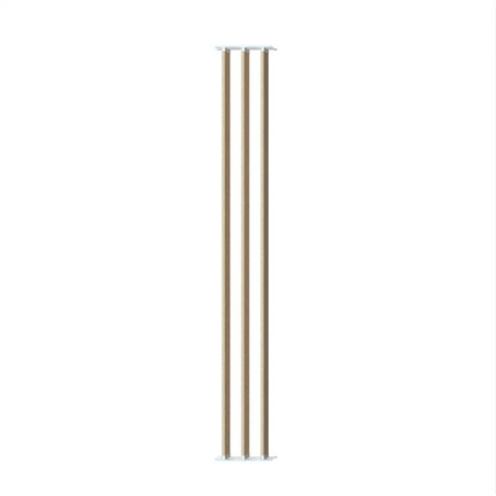 Aluminiowy biały kpl. uchwytów w zestawie z 3 ruchomymi deskami o długości 185 cm montowanych w pionie lub poziomie na listwie z możliwością łączenia o długości 28,8 cm