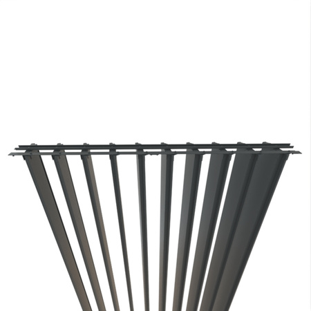 Żaluzja wykonana z aluminium o wymiarach 192cm x 295cm antracyt 