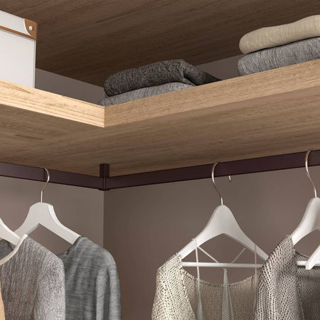 Uchwyty kątowe do drążka Luxe, Tytan