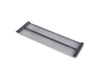Wysuwane lustro do szafy Quartz, obracane o 180°, 1.000x300mm, Aluminium, szkło i stal, Tytanowy