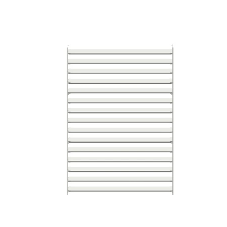 Żaluzja wykonana z aluminium o wymiarach 144cm x 103cm biały