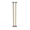 Aluminiowy brązowy kpl. uchwytów w zestawie z 2 ruchomymi deskami o długości 170 cm montowanych w pionie lub poziomie na listwie z możliwością łączenia o długości 19,2 cm