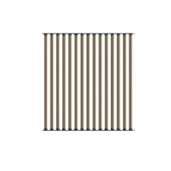 Ścianka ruchoma o szerokości 1440mm i wysokości 1530mm System aluminiowy antracytowy i 15 desek sosnowych surowych