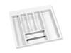 Wkład na sztućce do szuflady Optima 80x50cm Emuca biały wymiar 722x473mm