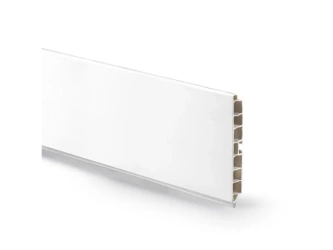 Próbka cokołu kuchennego Plasline 10 cm, wysokość 100 mm, Plastik Biały