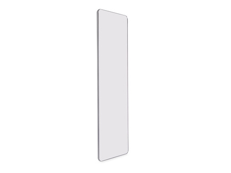 Wysuwane lustro do szafy Quartz, obracane o 180°, 1.000x300mm, Aluminium, szkło i stal, Tytanowy