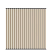Ścianka ruchoma o szerokości 1920mm i wysokości 1930mm System aluminiowy czarny i 20 desek sosnowych surowych