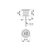 Złącze USB Plugy do wbudowania w meble w kolorze malowanego aluminium 1 x USB-A (18 W), 1 x USB-C (20 W)