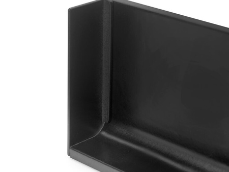 Zaślepka do górnego profilu Gola do mebli kuchennych , Lewa, Aluminium, Malowane na czarno
