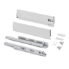 Szuflada Emuca L-550 H-131 Średnia z systemem cichego domyku Biała zewnętrzna 40 kg Vertex 3D