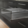 Szuflada Emuca L-270 H-93 Niska z systemem cichego domyku Szaro-antracytowa zewnętrzna 40 kg Vertex 3D