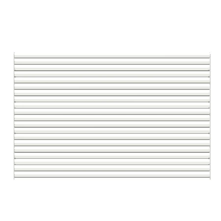 Żaluzja wykonana z aluminium o wymiarach 192cm x 298cm biała