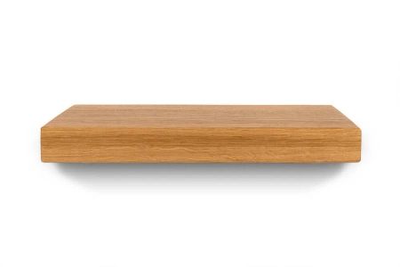 Półka drewniana dębowa 30x20x2cm w zestawie z czarnym uchwytem Shelf