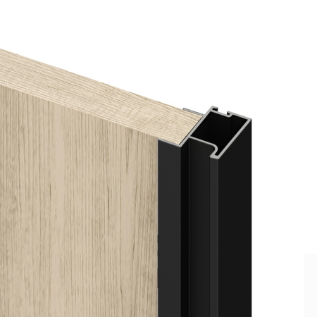 Listwa uchwytowa do szaf Sharp 19, długość 2.35m, Aluminium, Malowana na czarno