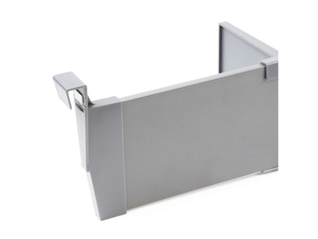 Zestaw akcesoriów do podziału szuflad wewnętrznych, szerokość 600 mm szary malowane aluminium Emuca