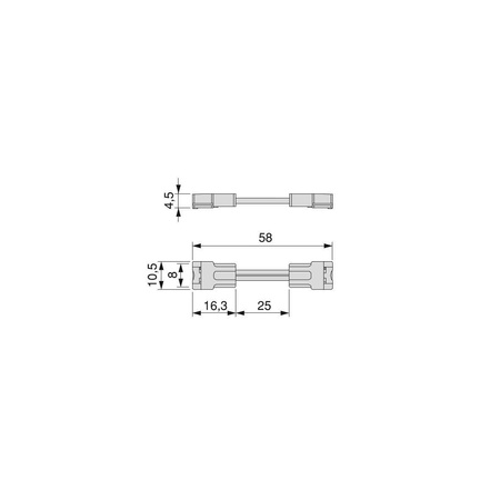 Złączka LED Lynx Q 12V DC 24V DC, 36W/72W 8 mm 10 szt. Emuca