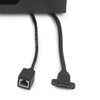 Gniazdo chowane w blat Czarne EMUCA USB i USB C HDMI rj45